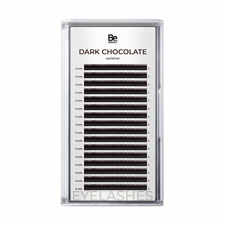 Коричневые ресницы Be Perfect Dark Chocolate 16 линий