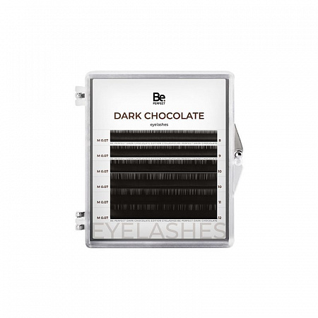 Коричневые ресницы Be Perfect Dark Chocolate MIX 6 линий